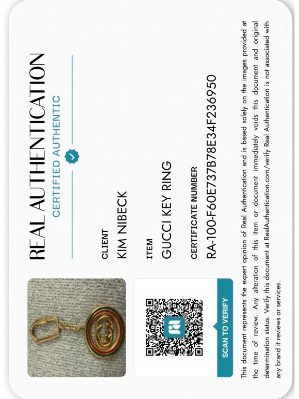 Upcycled Gucci Necklace - Picture 2 of 2